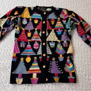 Colorful Christmas Tree Cardigan
